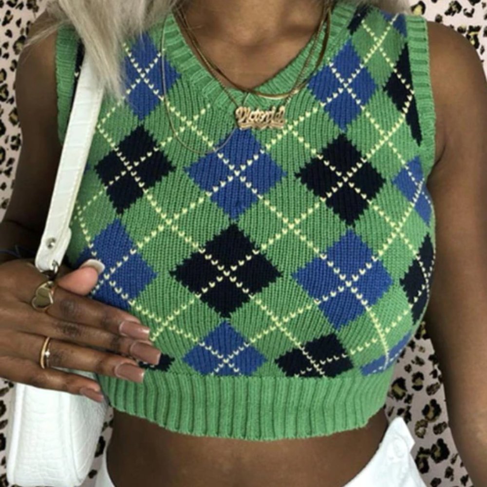 Plaid Vest